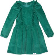 WORTHY THREADS Long Sleeve Ruffle Dress