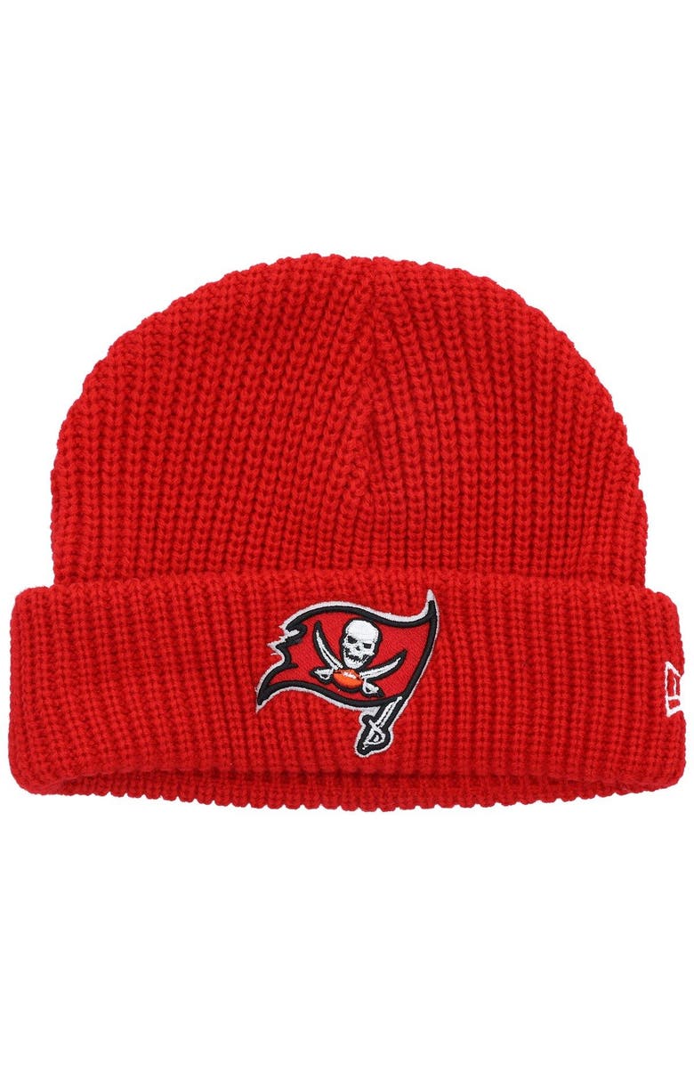 New Era Men's New Era Red Tampa Bay Buccaneers Fisherman Skully Cuffed Knit Hat, Main, color, Red