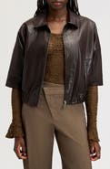 Sam Edelman Faux Leather Bomber Jacket