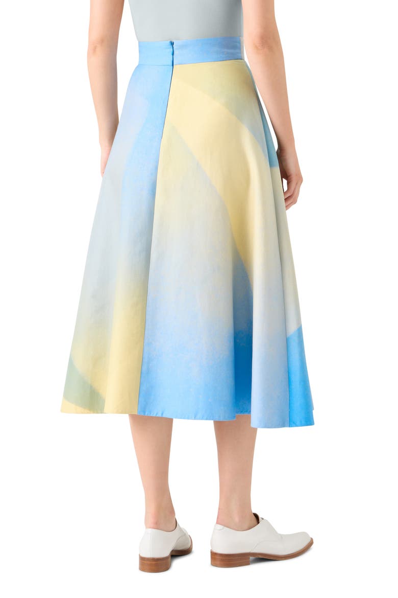 Sunbeam A-Line Cotton Midi Skirt, Alternate, color, MULTICOLOR