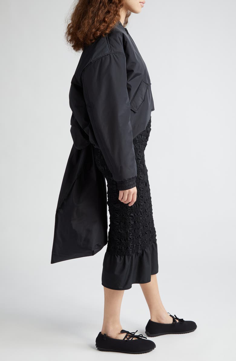 Cecilie Bahnsen Ubon Bow Back Recycled Taffeta Bomber Jacket, Alternate, color, 