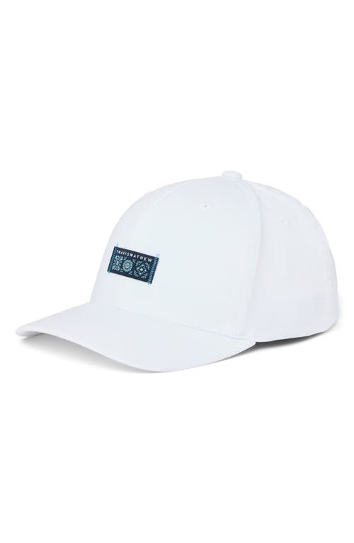 Travismathew Museum Day Snapback Hat In White