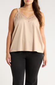 Wit & Wisdom Lace Trim Camisole
