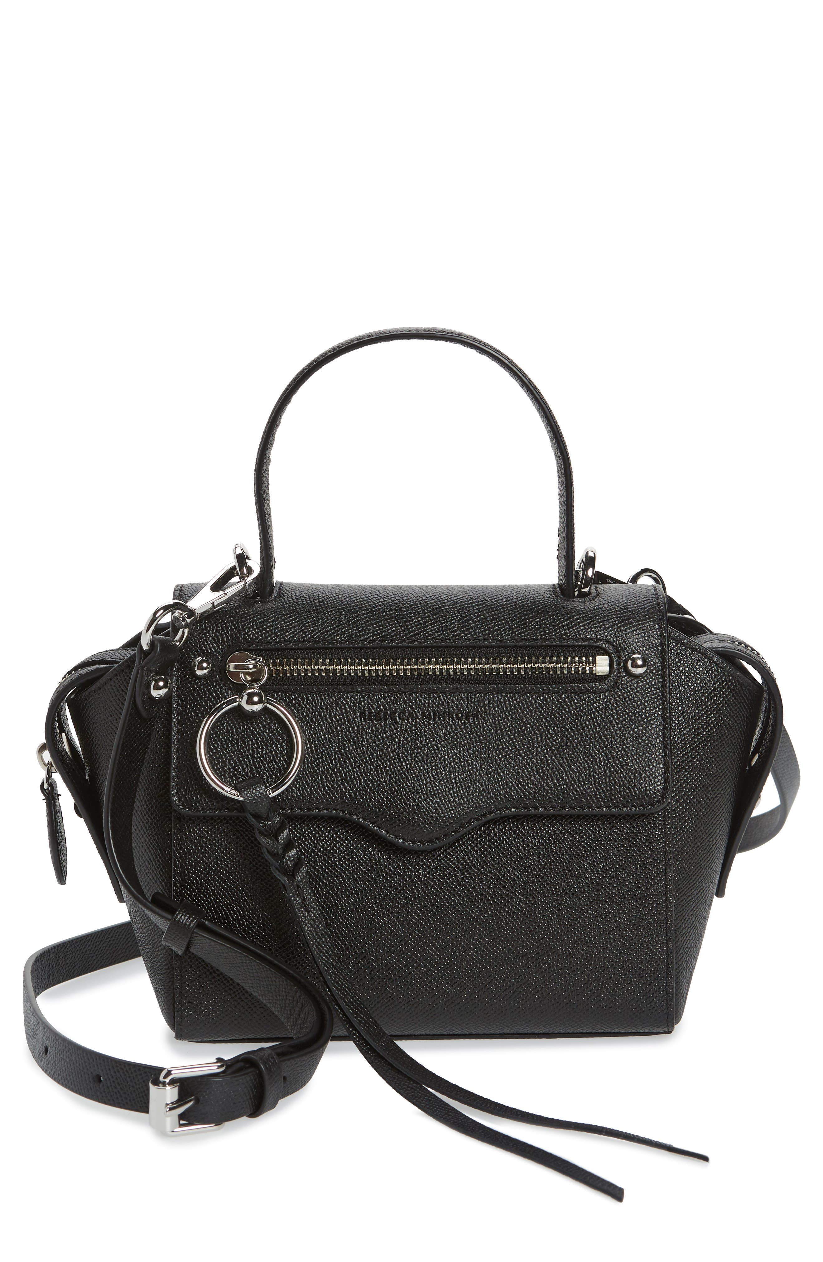 Rebecca Minkoff Small Gabby Leather Satchel, Main, color, 