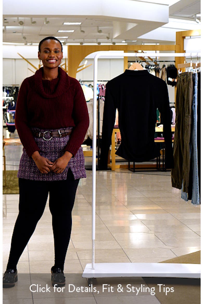 Ruched Mock Neck Long Sleeve Top (Women) | Nordstromrack