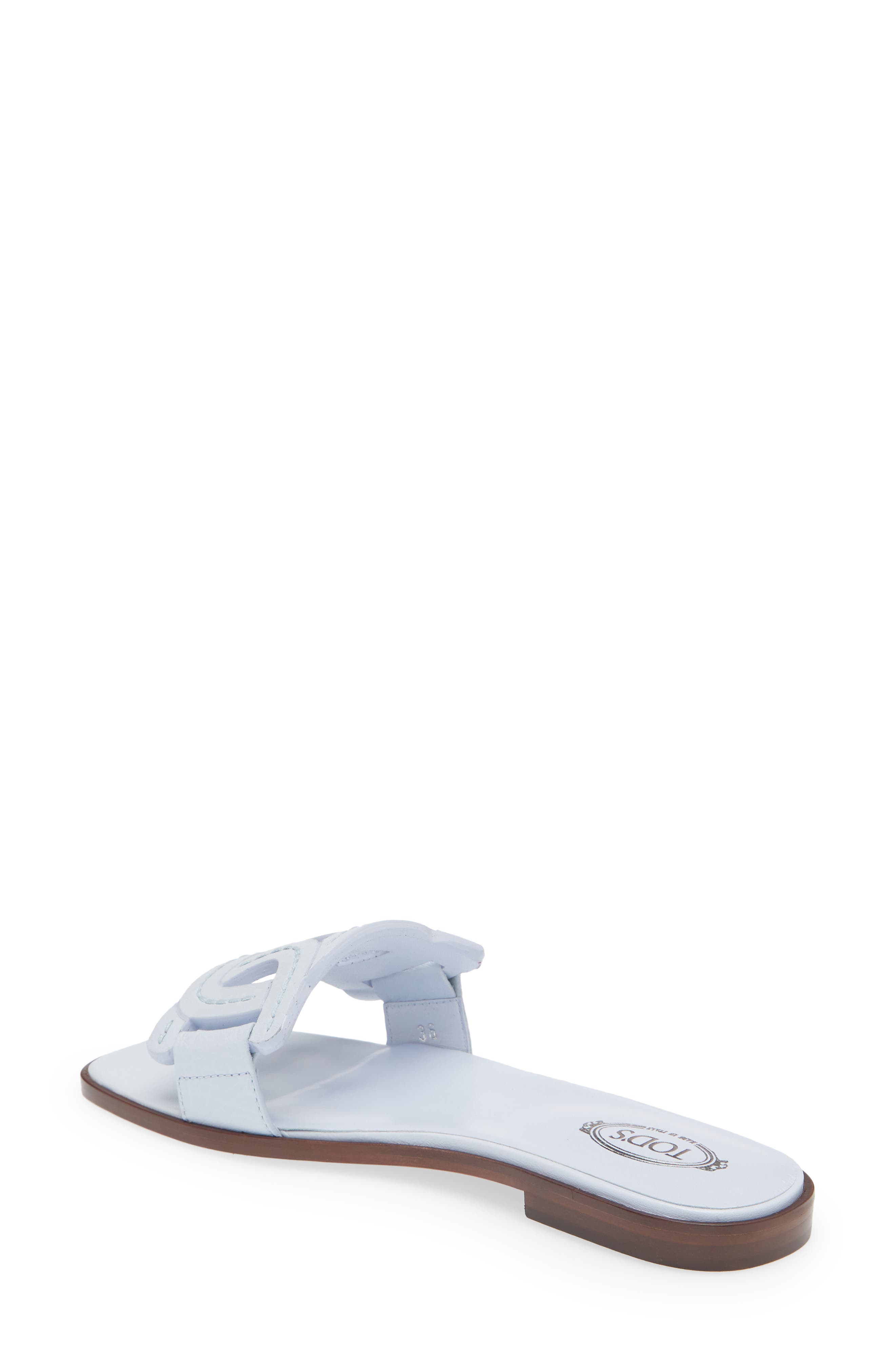 Kate Chain Strap Slide Sandal, Alternate, color, LIGHT BLUE