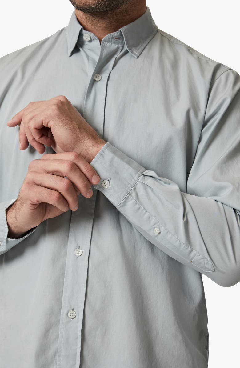 34 Heritage Luxe Twill Button-Up Shirt, Alternate, color, Pearl Blue