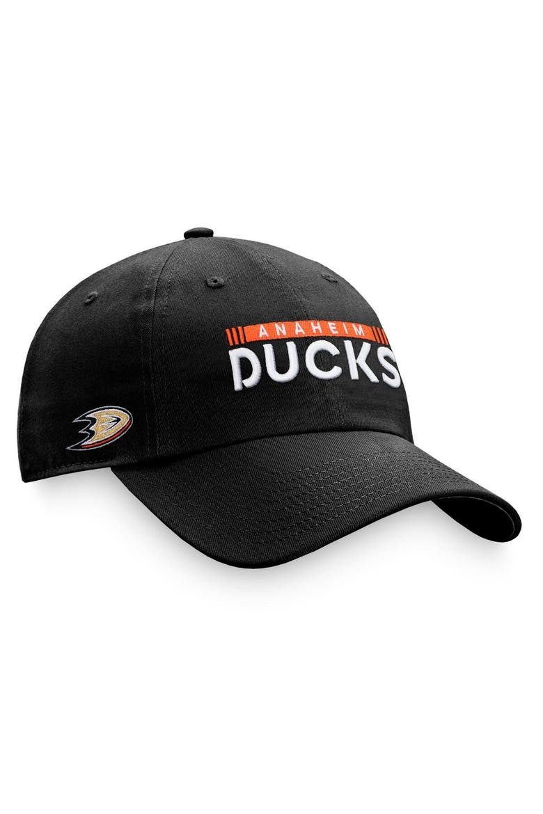 Men's Fanatics Branded Black Anaheim Ducks Authentic Pro Rink Adjustable Hat, Alternate, color, Black