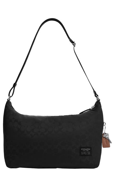 Leo Signature Nylon Crossbody Bag