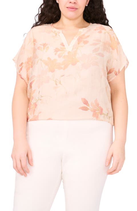 Floral Popover Top (Plus)