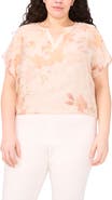 Halogen® Floral Popover Top