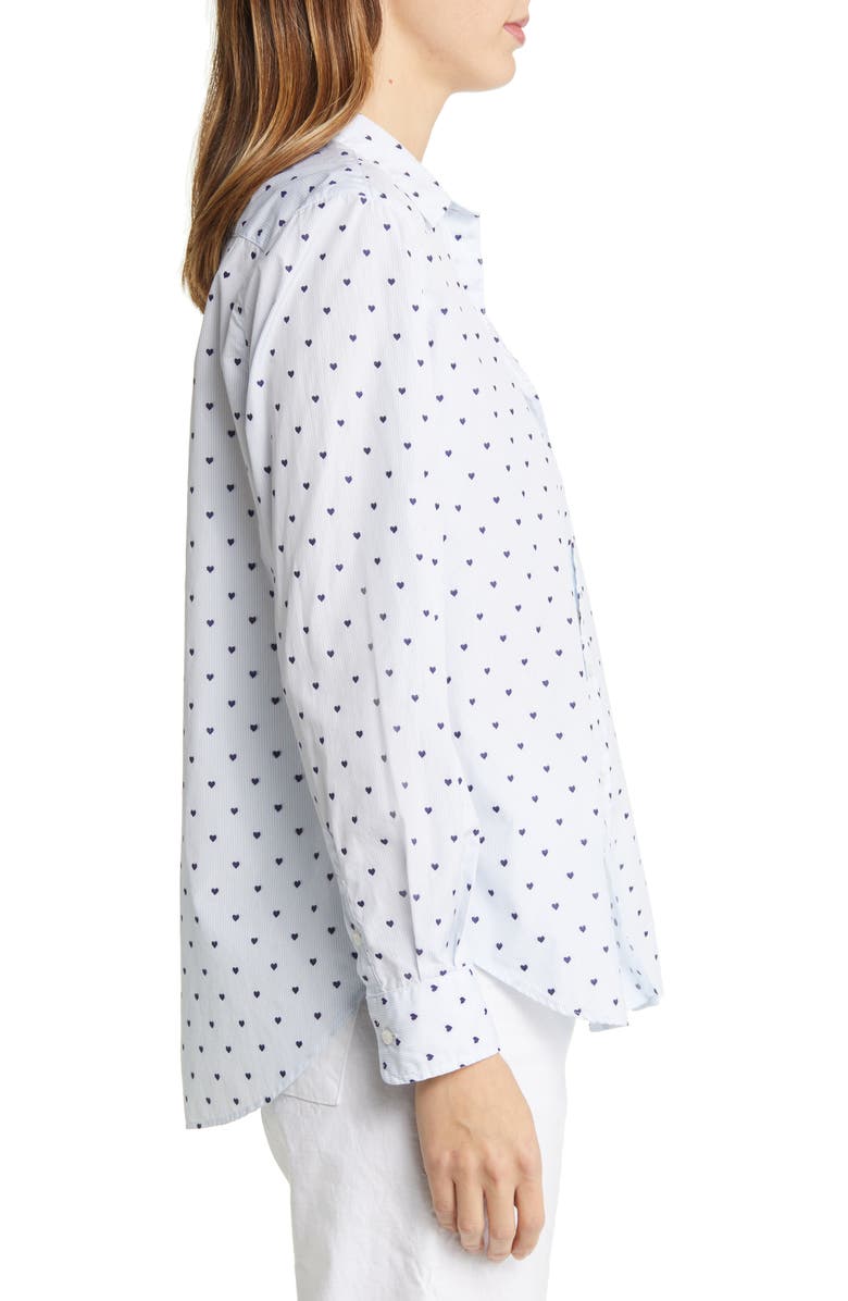Frank & Eileen Eileen Heart Print Relaxed Button-Up Shirt, Alternate, color, 