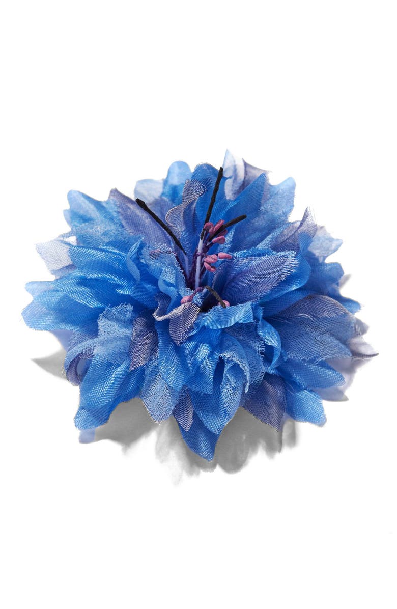 Helena Simon The Blue Cornflower Floral Brooch, Alternate, color, Blue