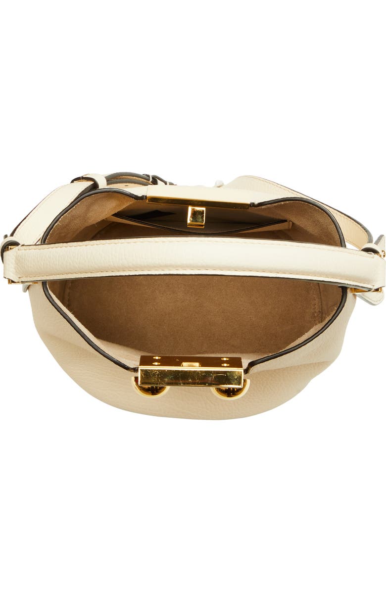 Marni Trunkaroo Leather Bucket Bag, Alternate, color, 274 - Cream
