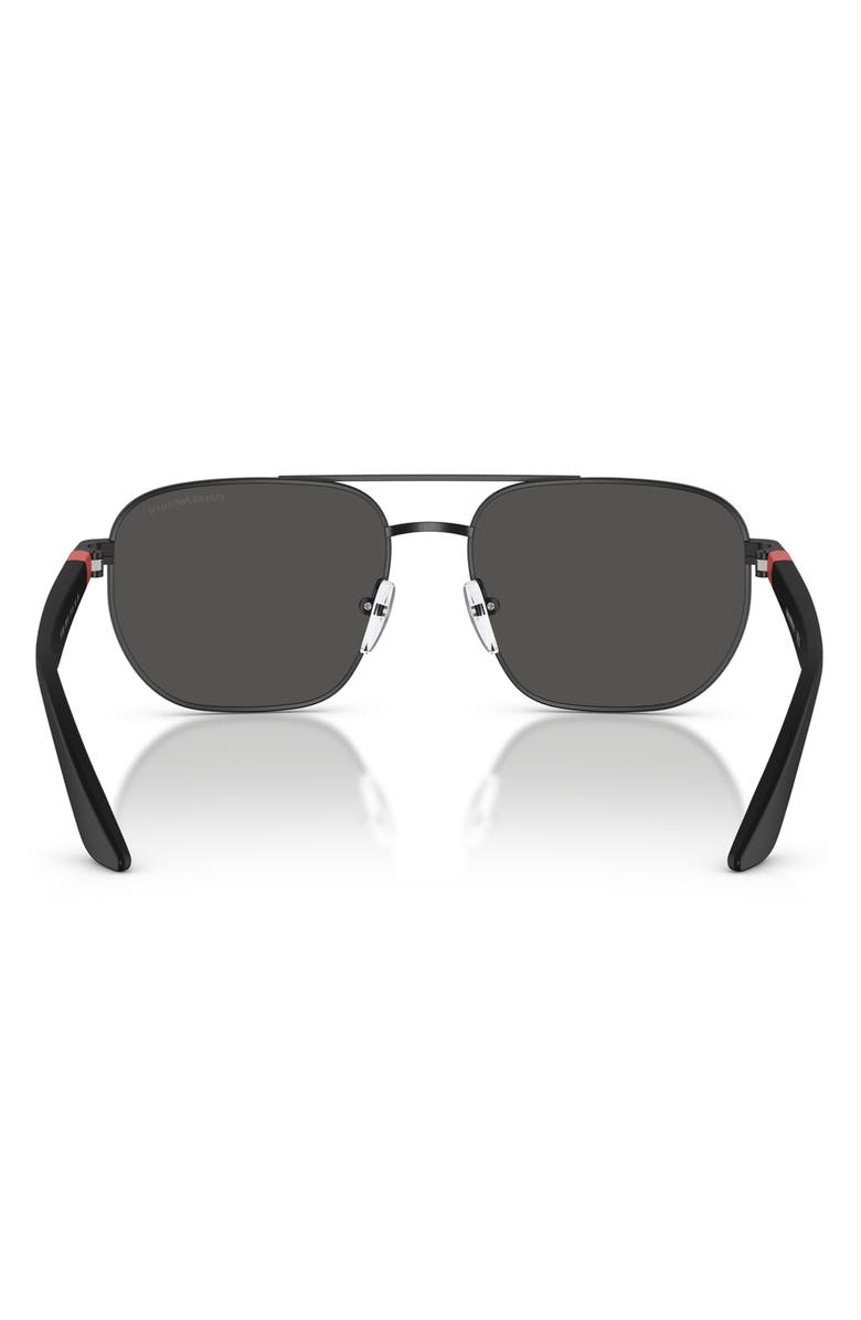 Emporio Armani Kids' 51mm Square Sunglasses, Alternate, color, Matte Black / Dark Grey