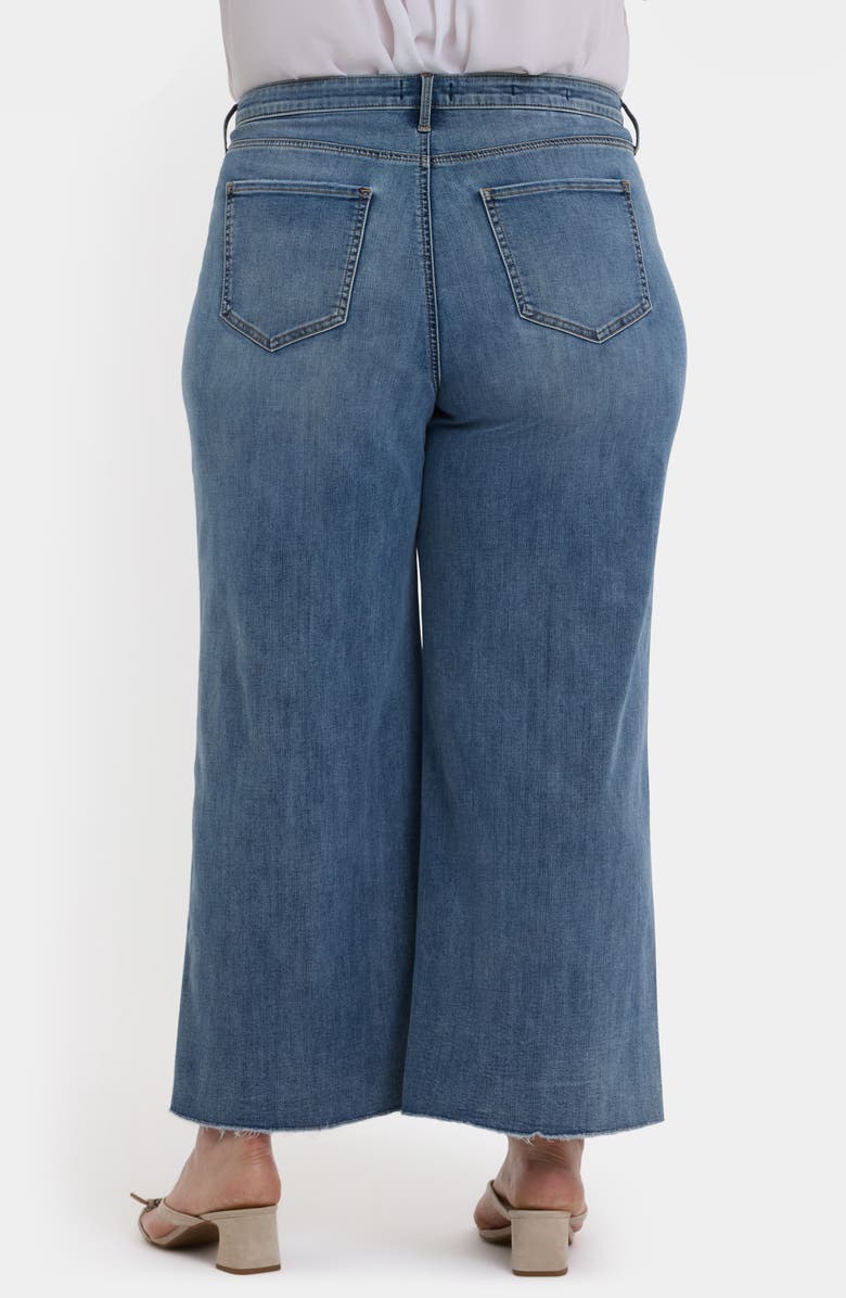 NYDJ Brodi Cool Embrace<sup>®</sup> Frayed High Waist Ankle Wide Leg Jeans, Alternate, color, Barcelona Breeze