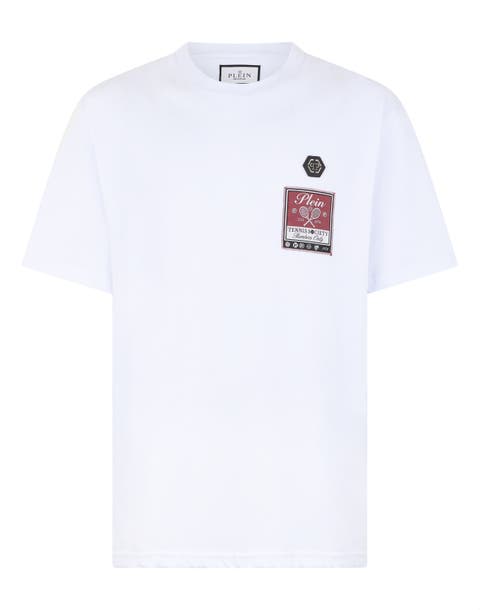 Round Neck T-Shirt Tennis Society Label Men