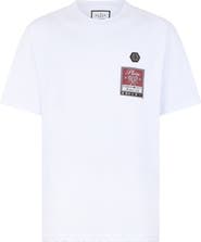 PHILIPP PLEIN Round Neck T-Shirt Tennis Society Label Men
