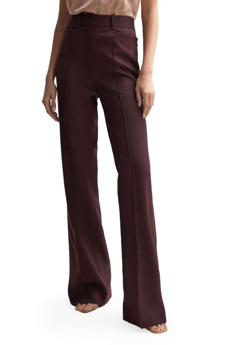 Reiss Flora High Waist Flare Leg Pants, Main, color,