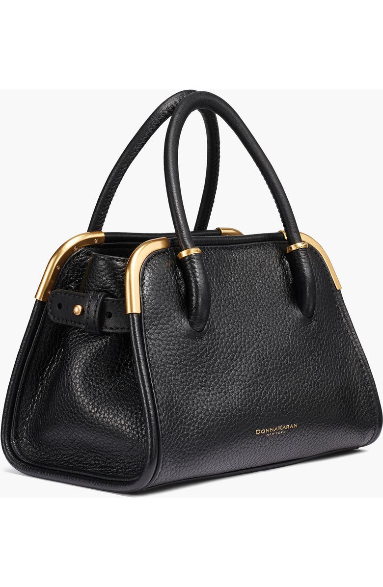 Donna Karan New York Satin Mini Satchel, Alternate, color, Blk/Gold