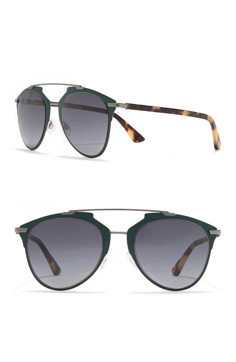 CHRISTIAN DIOR Reflected 52mm Brow Bar Sunglasses, Alternate, color,