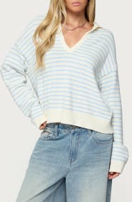 EDIKTED Copenhagen Oversize Stripe Sweater