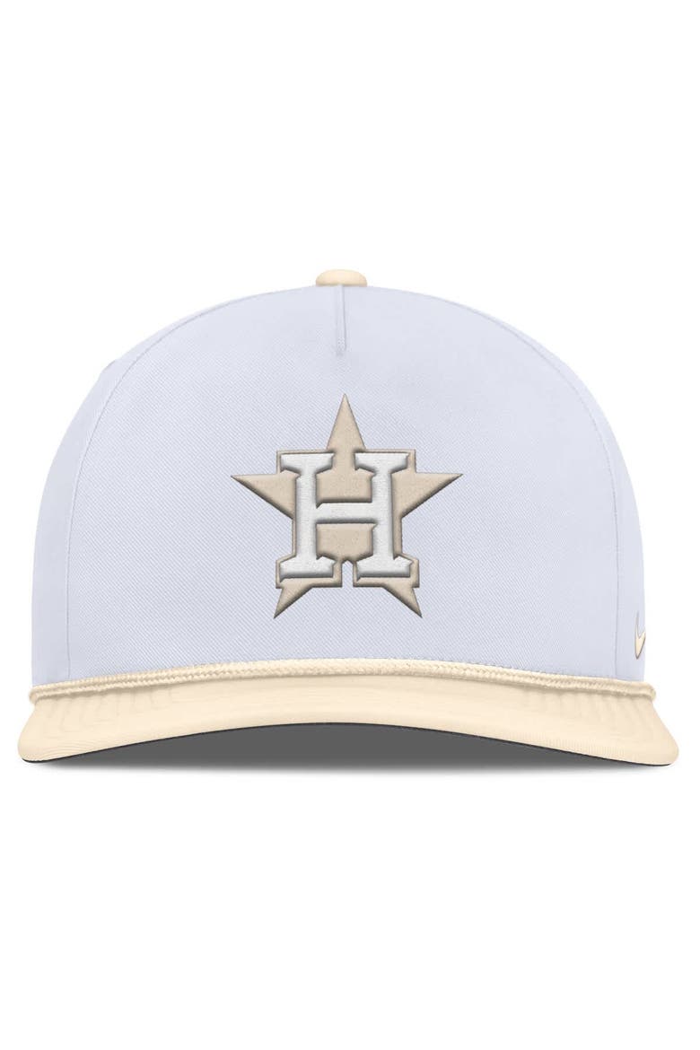 Men's Nike  White/Cream Houston Astros Pro Performance Snapback Hat, Alternate, color, White