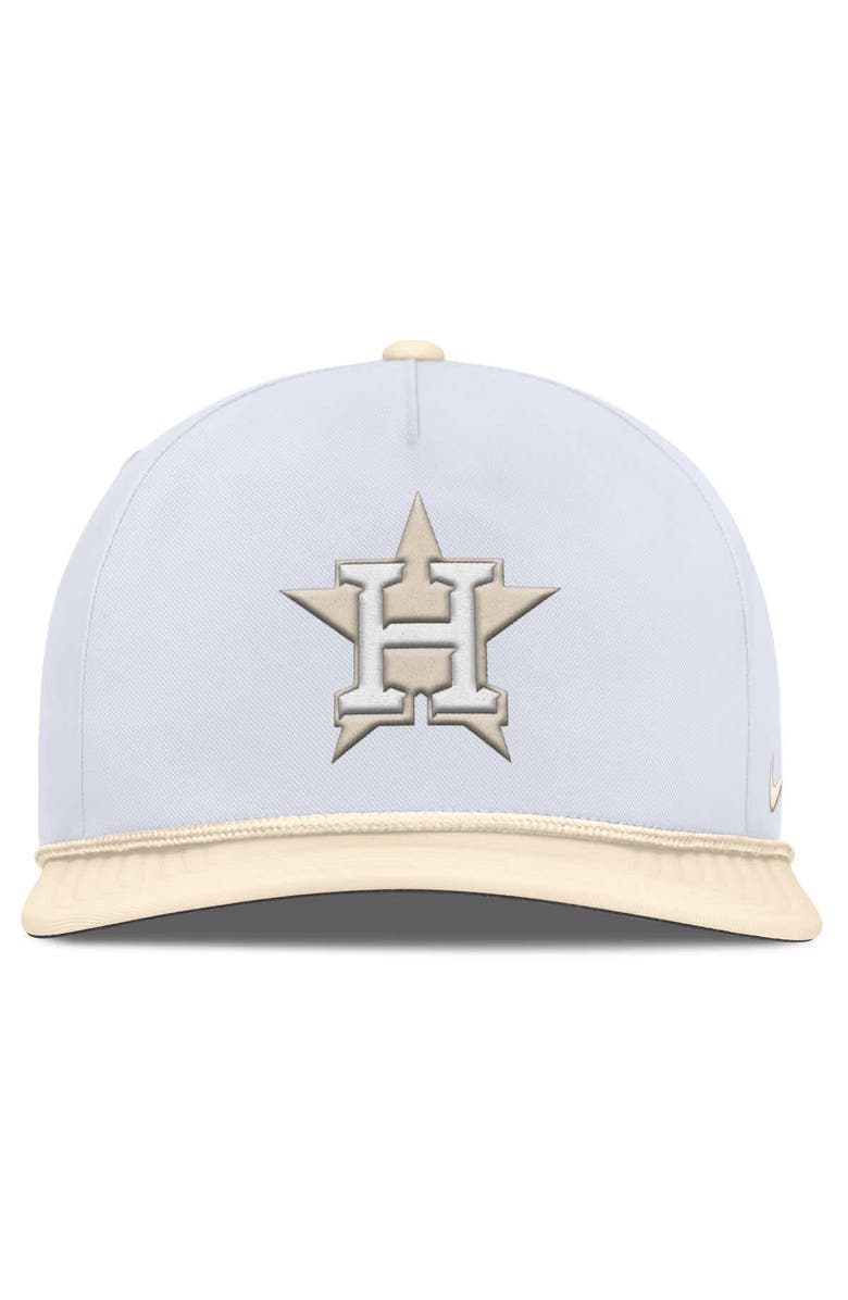 Nike Men's Nike  White/Cream Houston Astros Pro Performance Snapback Hat, Alternate, color, White