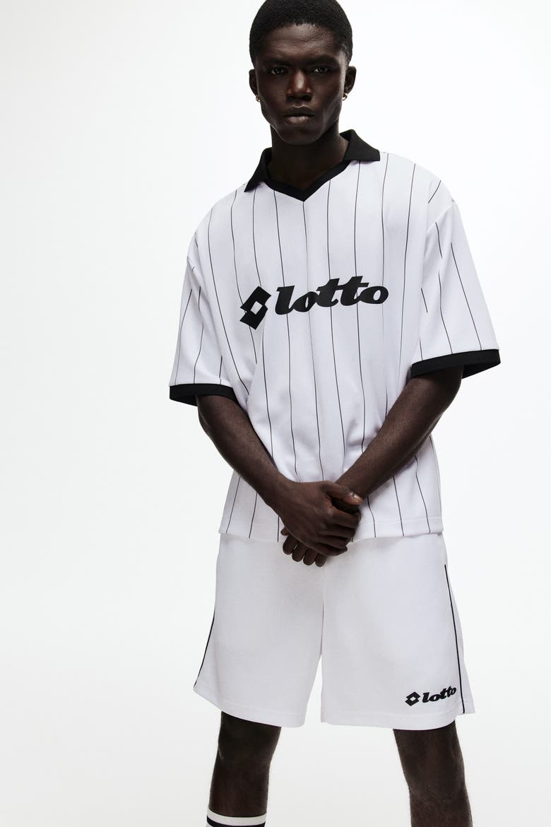 Relaxed Fit Football Shorts, Alternate, color, White/Lotto