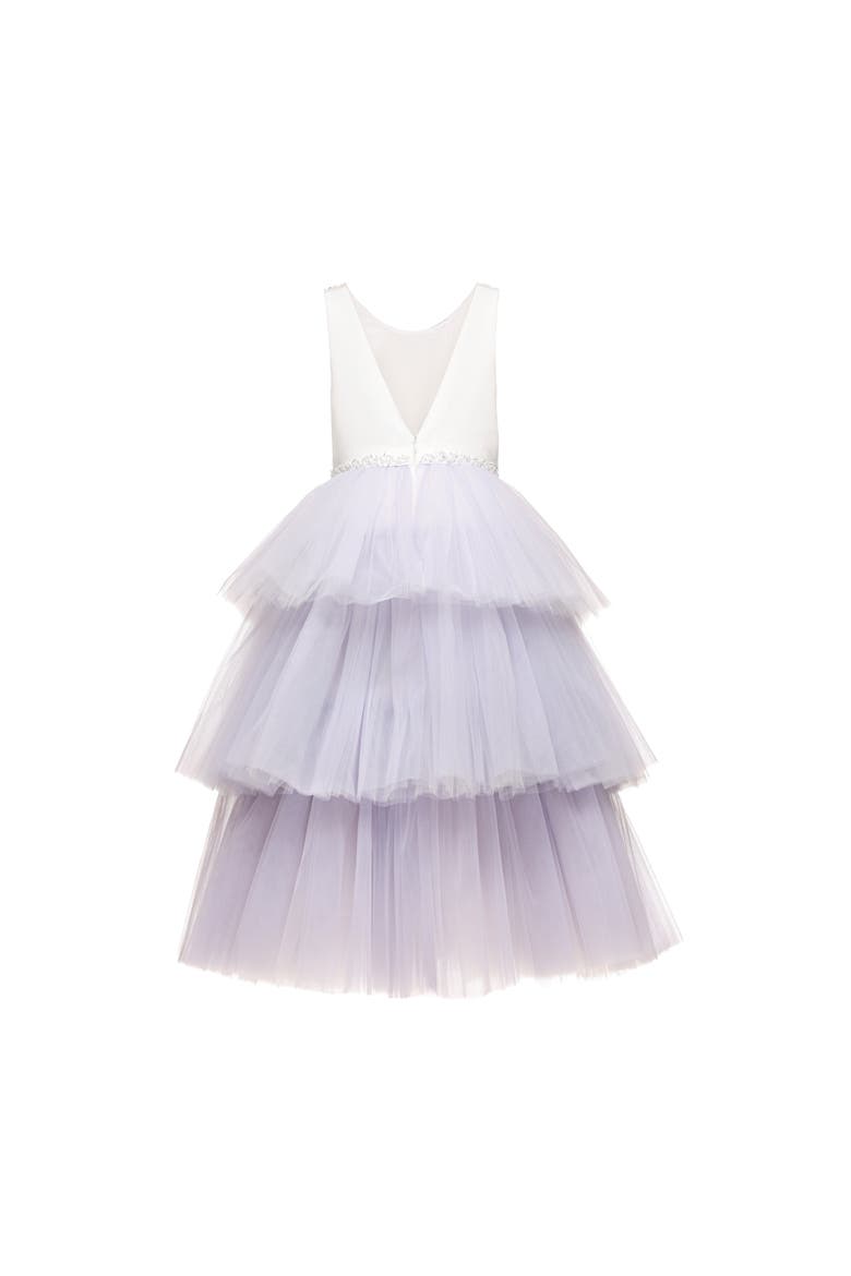 Matilda Embellished Tulle Occasion Gown, Alternate, color, light-purple