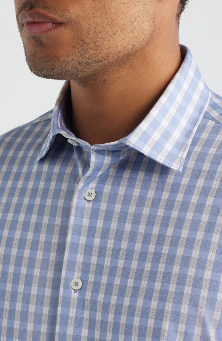 Bugatchi James OoohCotton<sup>®</sup> Plaid Button-Up Shirt, Alternate, color, Orchid