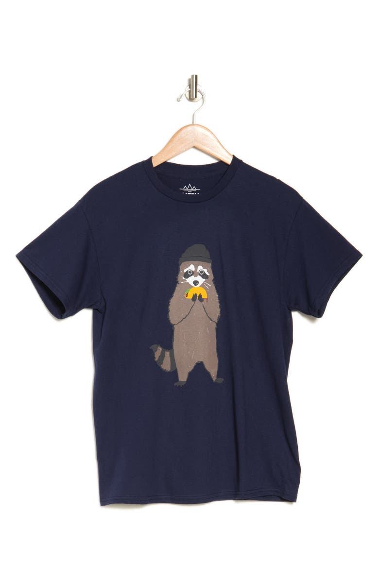 Altru Taco Raccoon Cotton Graphic T-Shirt, Alternate, color,