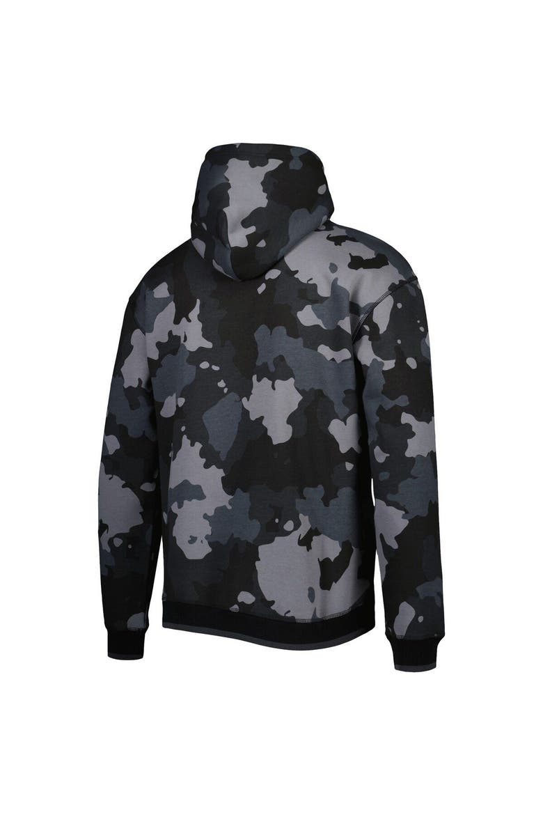 Men's The Wild Collective Black New England Patriots Camo Pullover Hoodie, Alternate, color, Black
