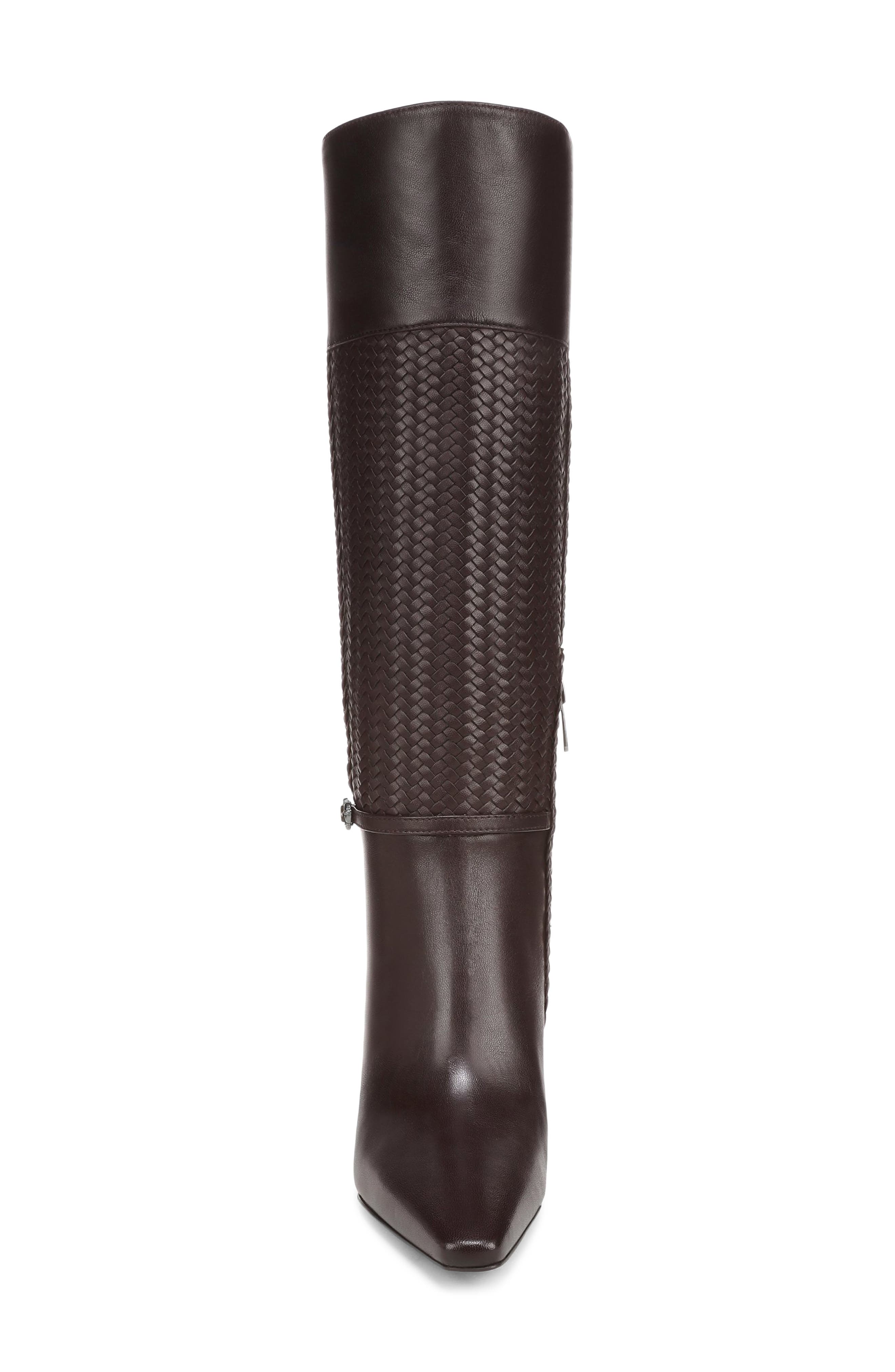 Sylvia Weave Knee High Boot, Alternate, color, CAFE NOIR