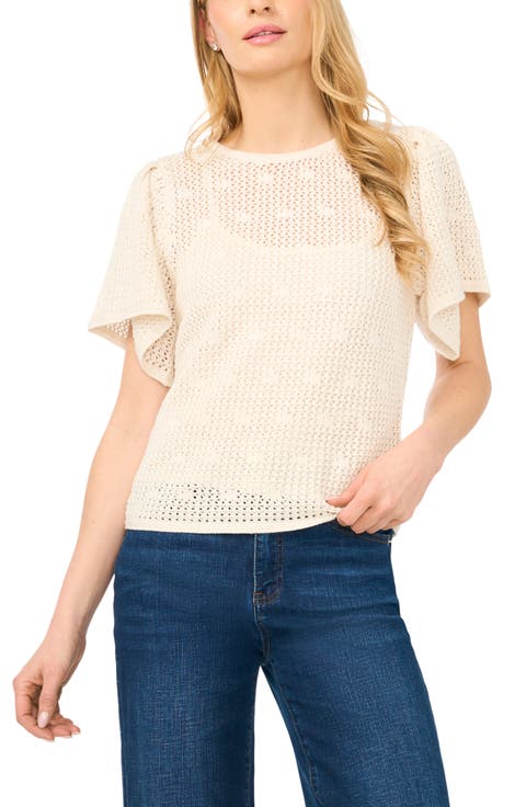 Short Sleeve Sweater (Regular & Petite)