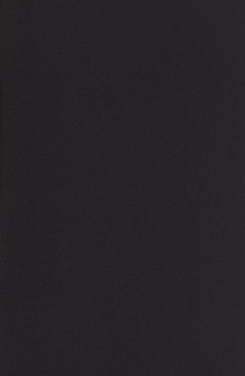 Eileen Fisher Colorblock Silk Georgette Crepe Dress, Alternate, color,