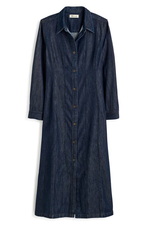 Madewell Seamed Midi Shirtdress in Segovia Wash 