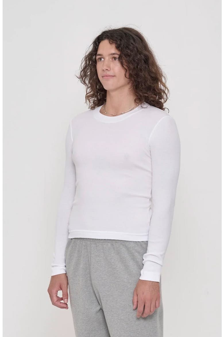 Rib Long Sleeve, Alternate, color, White