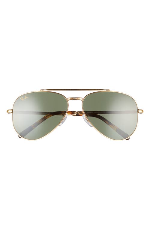 Ray Ban Ray-ban New Aviator 62mm Oversize Pilot Sunglasses In Gold