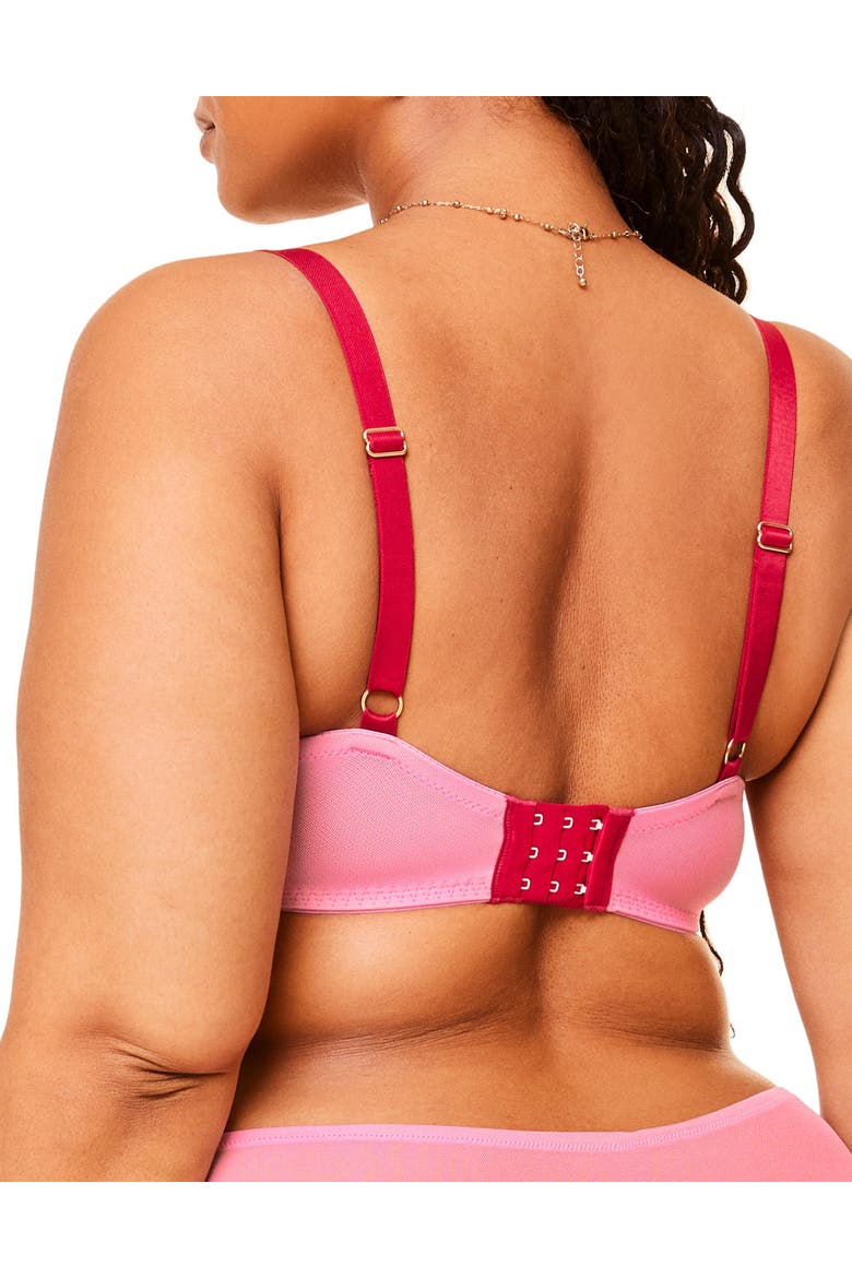 Bettie Contour Balconette Bra, Alternate, color, Medium pink