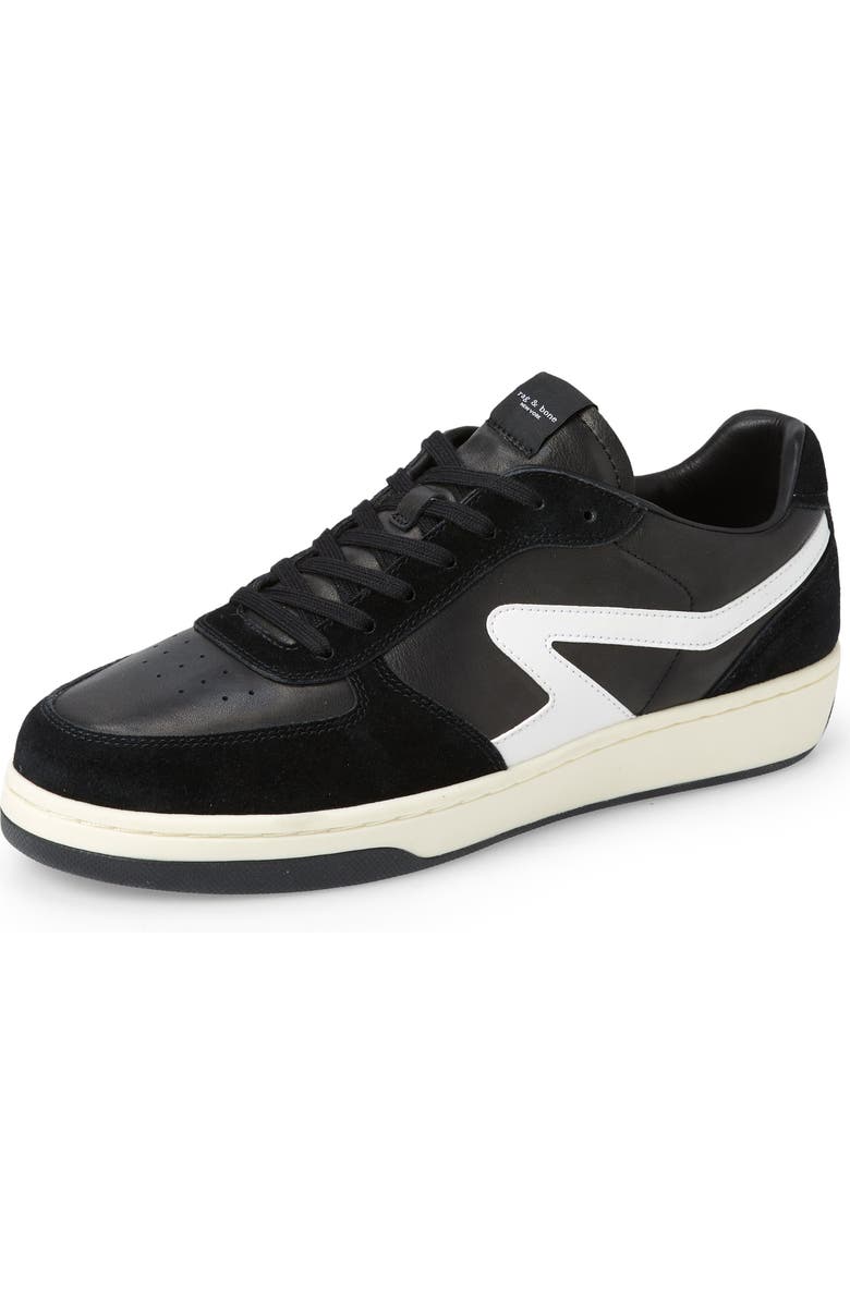 rag & bone Retro Court Sneaker, Main, color, Blk/ Wht