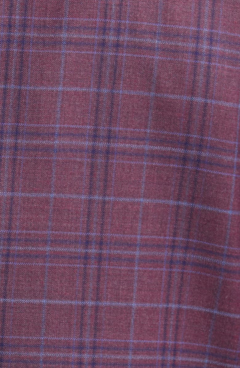 Canali Siena Regular Fit Plaid Wool Sport Coat, Alternate, color, 