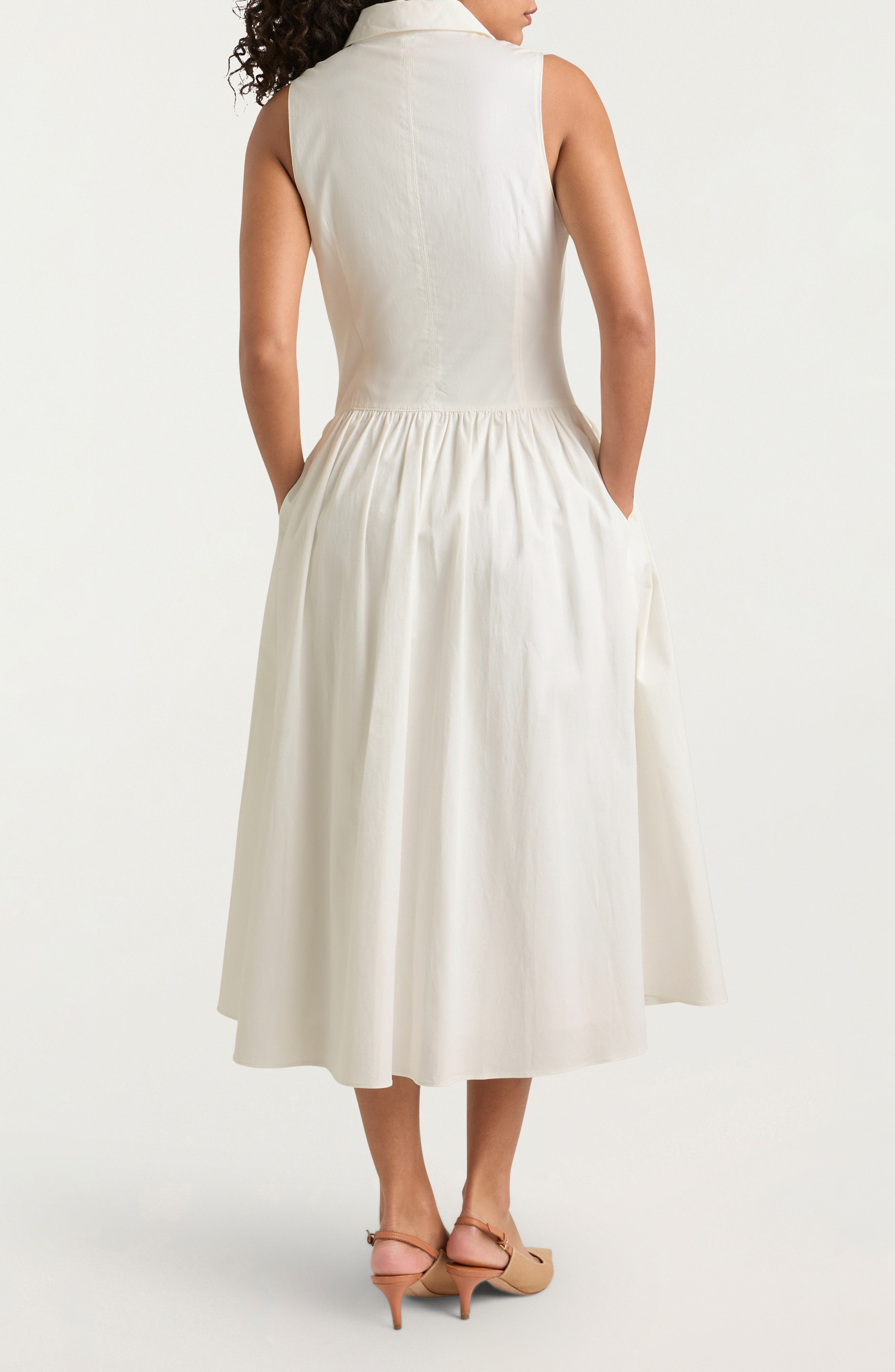 Losey Sleeveless Shirtdress - image 2