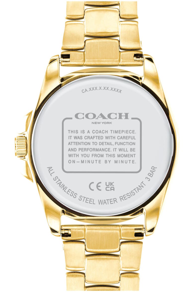 Greyson Bracelet Watch, 36mm, Alternate, color, WHITE MOP