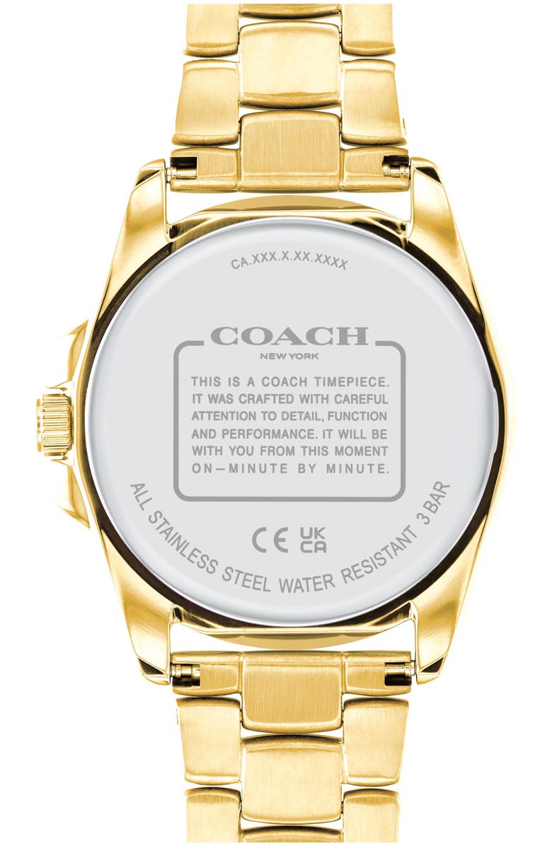 COACH Greyson Bracelet Watch, 36mm, Alternate, color, White Mop