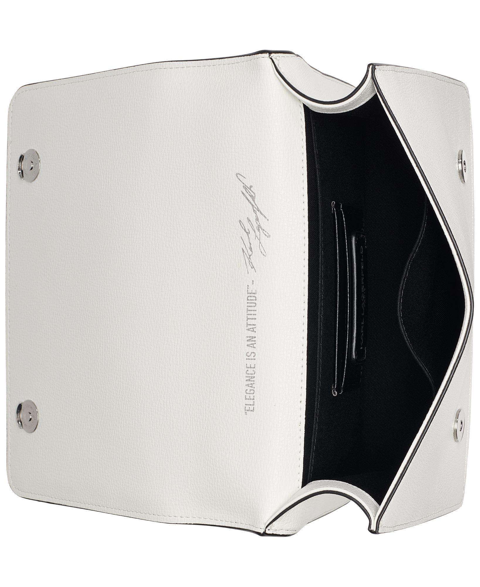 Simone Satchel, Alternate, color, White/Black 1