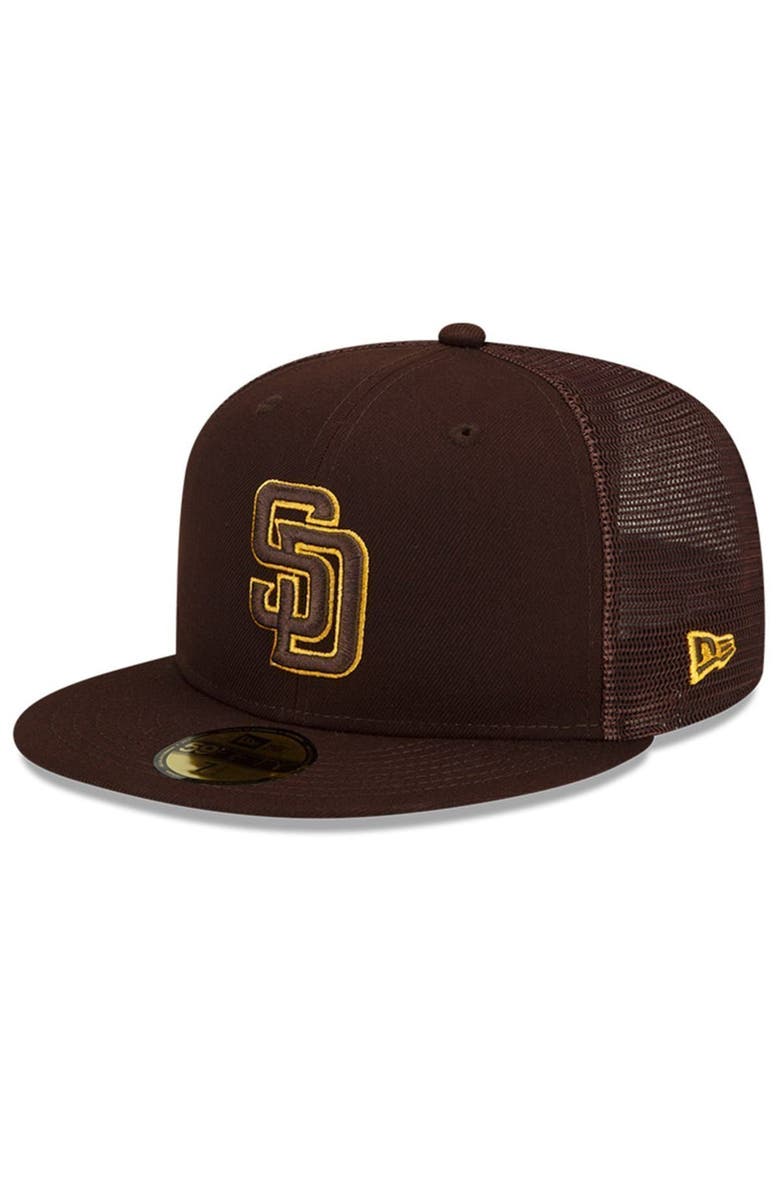 New Era Youth New Era Brown San Diego Padres 2023 Batting Practice 59FIFTY Fitted Hat, Main, color,