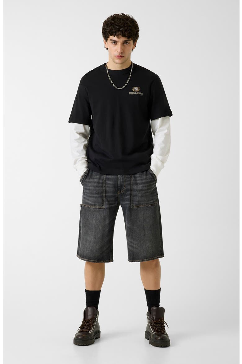 Layered Look Graphic T-Shirt, Alternate, color, JBLACK-BLACK