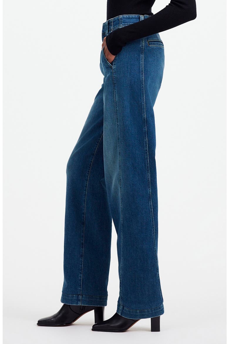 Tapered Seamed Jeans, Alternate, color, CALVERT WASH