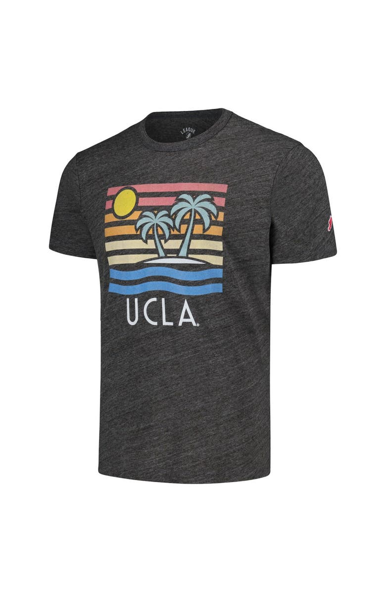 LEAGUE COLLEGIATE WEAR Men's League Collegiate Wear Heather Charcoal UCLA Bruins Hyper Local Victory Falls Tri-Blend T-Shirt, Alternate, color, 